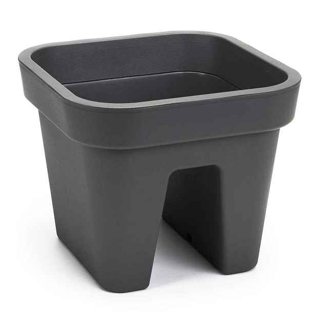 HowHomely Balkónový truhlík Lys 29 cm antracitový