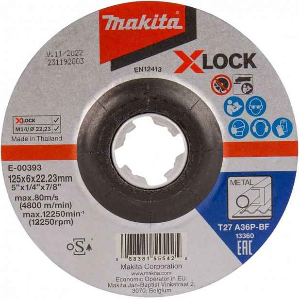 Makita - Brusný kotouč na kov 125x22,2 mm E-00393