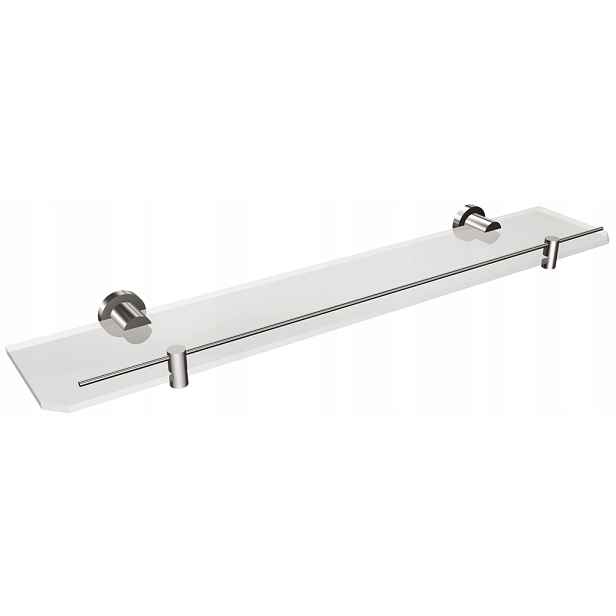 Skleněná police s rámečkem 60 cm 485/SG Inox