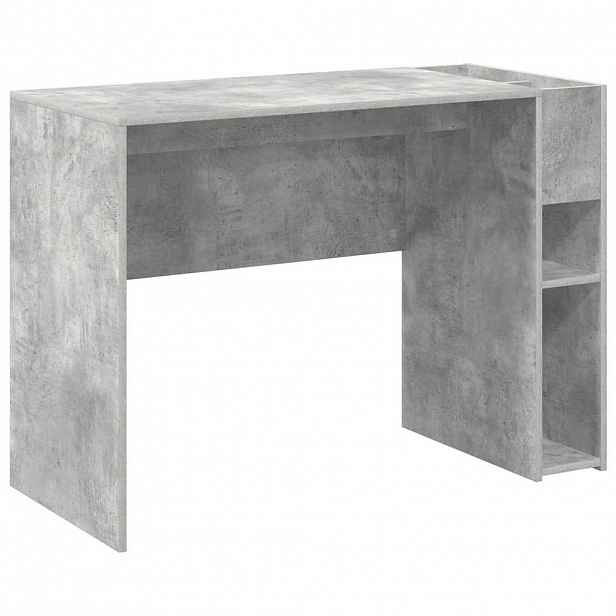 vidaXL Stůl Betonově šedá Kompozitní dřevo 109 x 50 x 78 cm