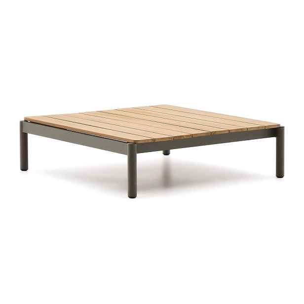 Zahradní konferenční stolek z teakového dřeva 89x91 cm Sorells – Kave Home