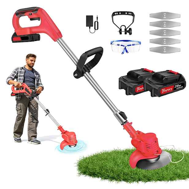 Aku Vyžínač Křovinořez Na Kolech 21V 800W Nože