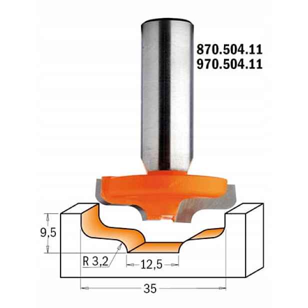 Cmt 970.504.11 FrzHM R=3,2 D=35 d=12,5 I=9,5 S=12