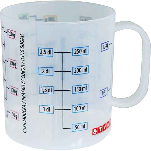 TVAR - Hrnek odměrka 250ml s potiskem