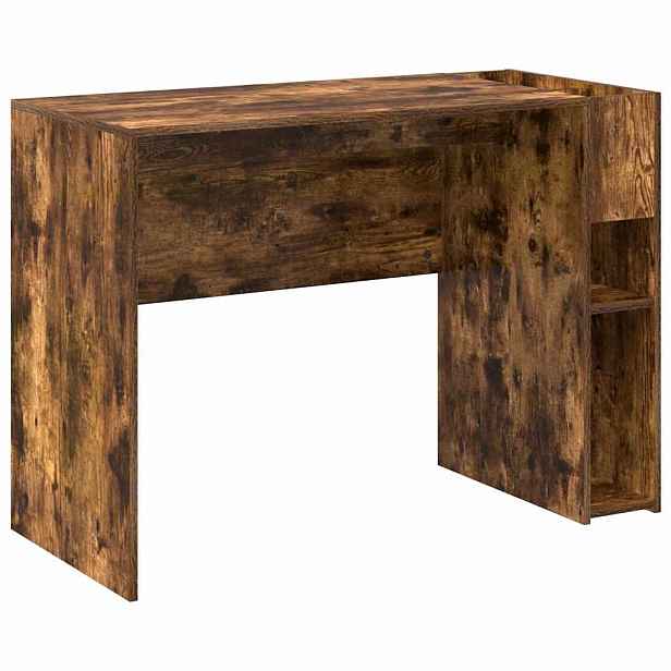 vidaXL Stůl Kouřový dub Kompozitní dřevo 109 x 50 x 78 cm