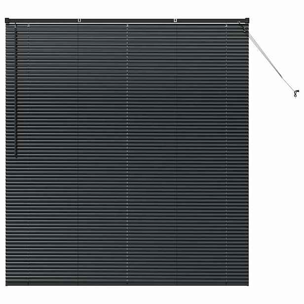 vidaXL Venet školní žaluzie Černá 175 x 155 cm 25 mm Hliník