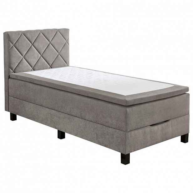 Boxxx POSTEL BOXSPRING, 120/200 cm, šedá