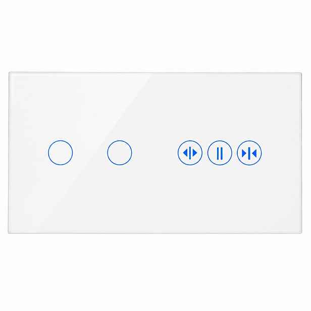 Dotykový Ovladač Rolet Dvojitý Spínač 2K Wifi Pro Tuya Smart Skleněný