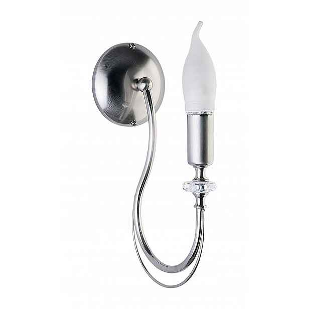 Nástěnná lampa Melani Stříbrná 1xE14 Nástěnná lampa do obývacího pokoje