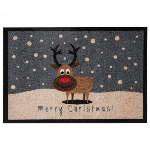 Rohožka Hanse Home Merry Christmas Reindeer, 40 x 60 cm