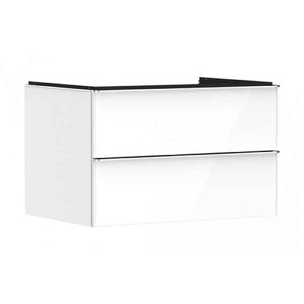 Skříňka pod umyvadlo pod desku Hansgrohe Xelu Q 78x49,5x55 cm bílá lesklá 54074000