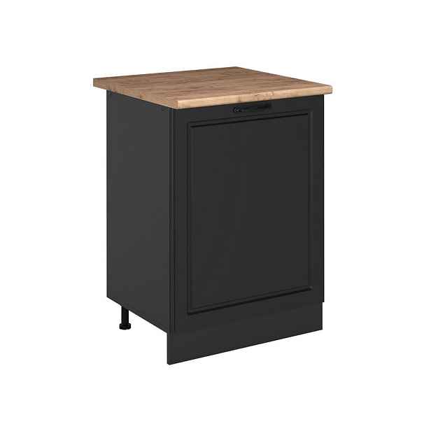 Vicco SPODNÍ SKŘÍŇKA KUCHYŇSKÉ LINKY R-Line, Antracitový venkovský dům/Antracit, 60 cm s 1 dveřmi pracovná doska Dub Goldkraft