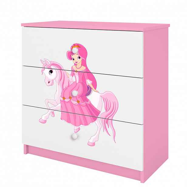 RAUMHIRSCH FURNITURE KOMODA Babydreams Princezna na koni 81/81/41