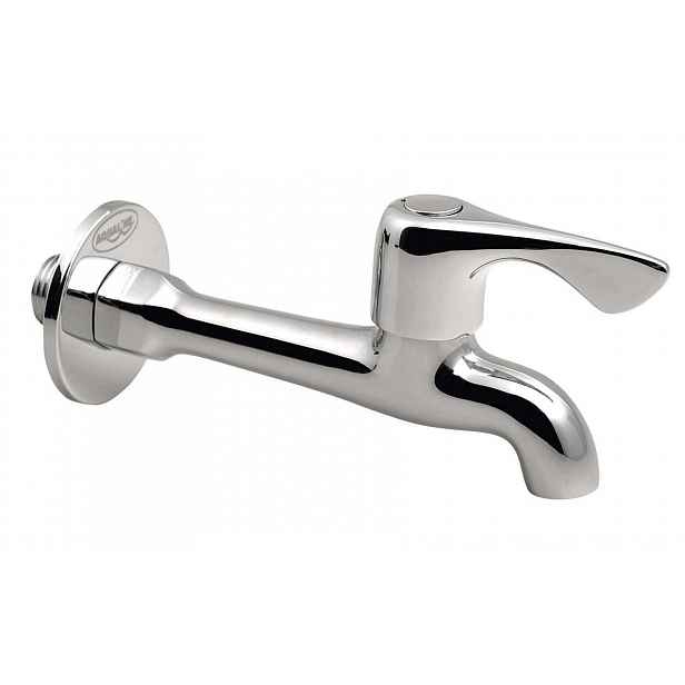 Aqualine - Nástěnný ventil 1/2", pro studenou vodu, dlouhý, chrom ZY12062