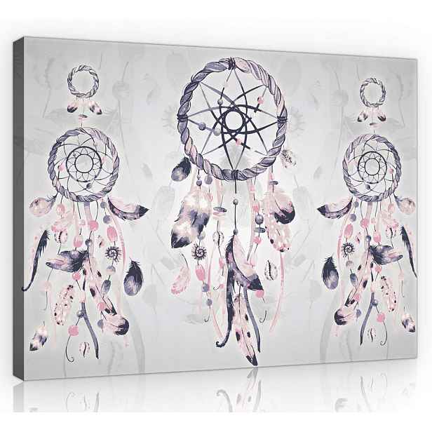 Obraz Na Plátně Canvas 70x50 Symbol Amulet Talisman Lapač Snů Etno Folk