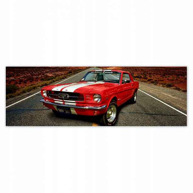 Plakáty 200x66 Červený Ford Mustang Usa
