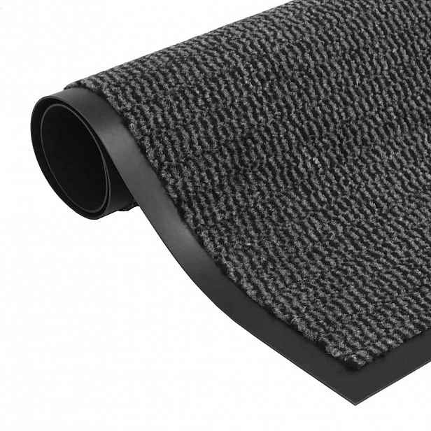 vidaXL Protiprachová obdélníková rohožka všívaná 60x90 cm antracitová