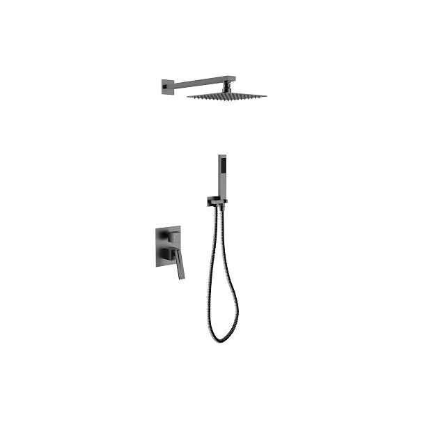 BESCO Olsen Spa  ASPIRA BABPAIIGR - Podomítkový sprchový set SLIM ASPIRA II grafitová