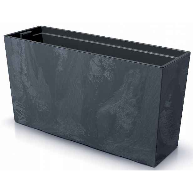Květináč Prosperplast 77x23,5x40,6 cm Urbi Case Beton Effect M antracit