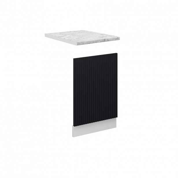 Vicco PŘEDNÍ PANEL Fame-Line Černý pruhovaný 45 cm , PD Mramor