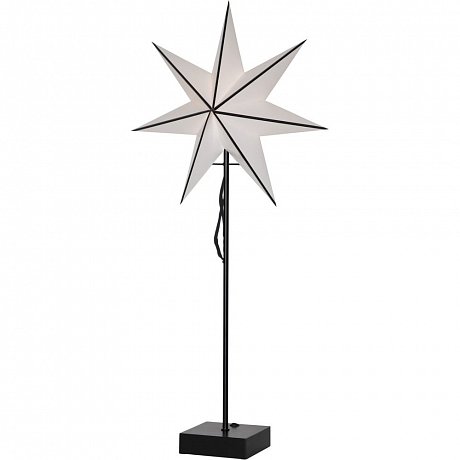 Bílo-černá světelná dekorace Best Season Astro, výška 74 cm