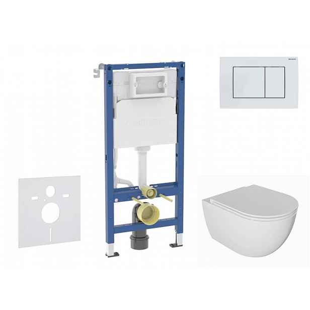 Geberit Duofix - Set předstěnové instalace, klozetu Oudee a sedátka softclose, tlačítko Delta30, alpská bílá SANI11CA3139B