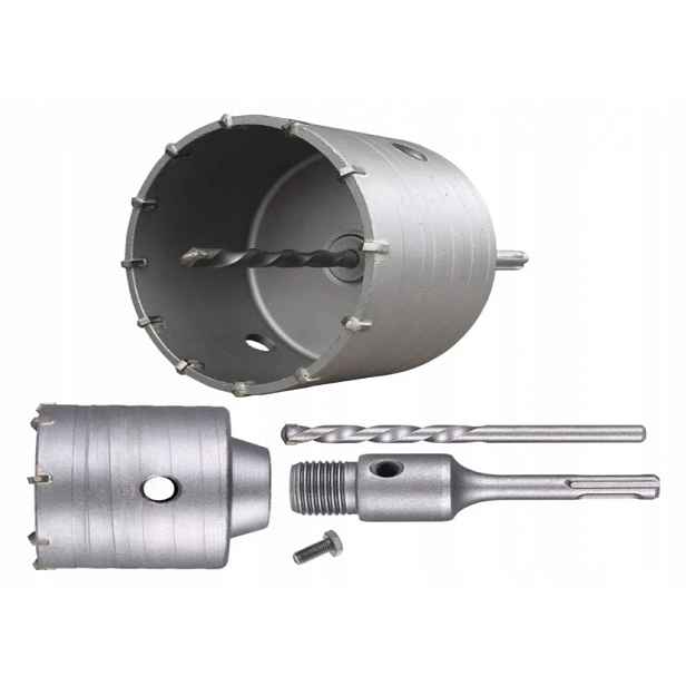 Korunkový Vrták Na Zdivo Betonu Sds Plus Korunka 125 mm fréza s adaptérem 110 MM