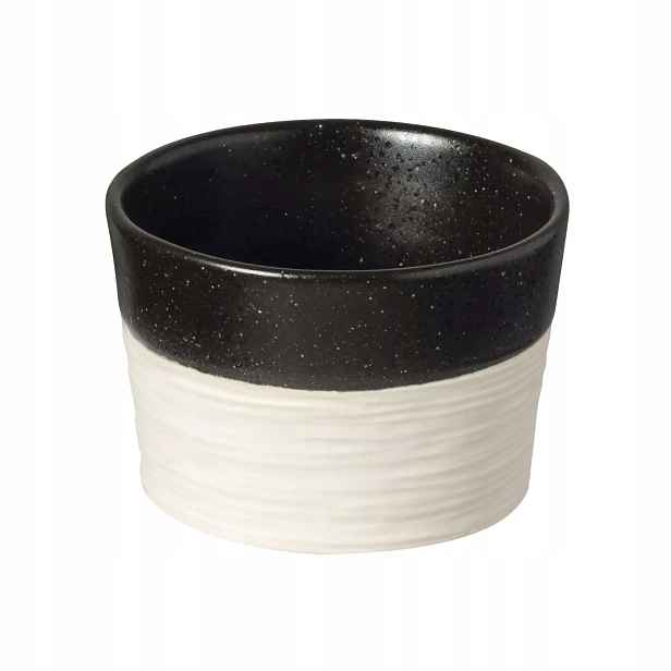 Miska na dip Costa Nova Notos 90 ml, písková/černá 6 ks