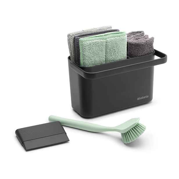 Tmavě šedý set na mytí nádobí z recyklovaného plastu SinkSide – Brabantia