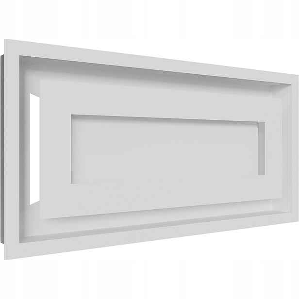Ventilační mřížka do krbu Wind 22x45 bílá