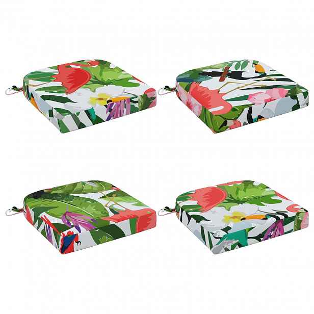 vidaXL 4-dílné sedáky SOEST 4 pcs 100% polyester Vícebarevný