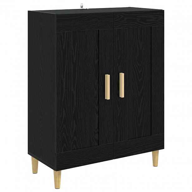 vidaXL Servírovací skříň Černý dub 69,5 x 34 x 90 cm Kompozitní dřevo