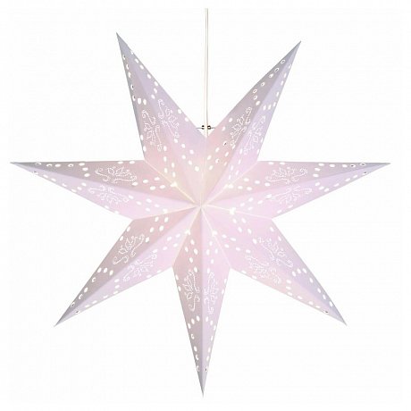Bílá světelná dekorace Best Season Romantic Star, výška 54 cm