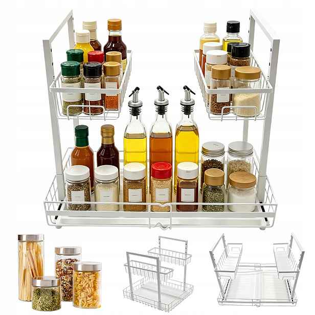 Organizér pod Dřez Stabilní, velká kapacita, praktický pod dřez