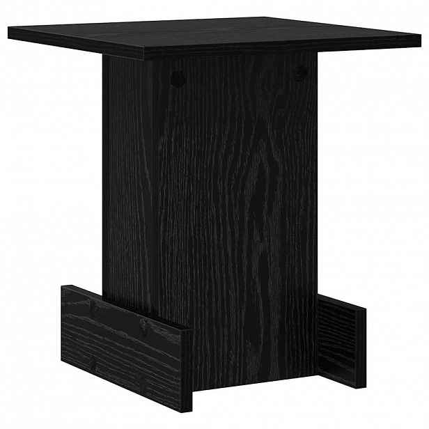 vidaXL Odkládací stolek Černý dub 35,5 x 35 x 40 cm Kompozitní dřevo