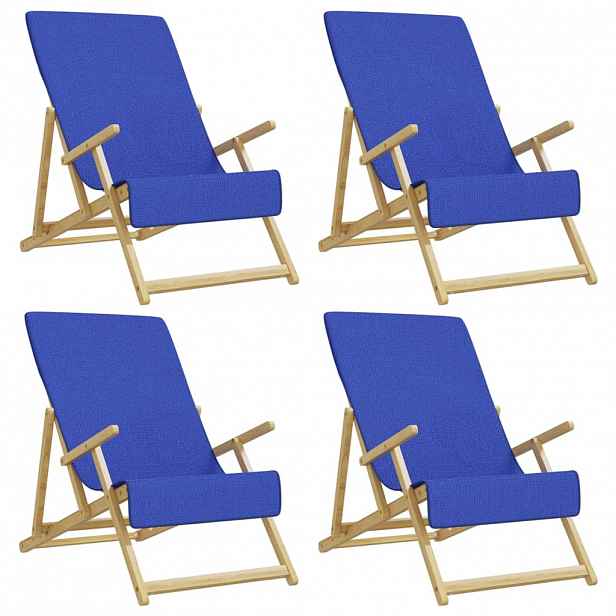 vidaXL Plážové osušky 4 ks královsky modré 60 x 135 cm textil 400 GSM