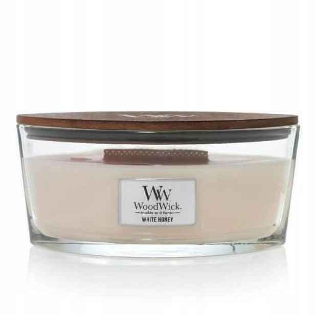 Vonná sójová svíčka Woodwick White Honey 1 ks