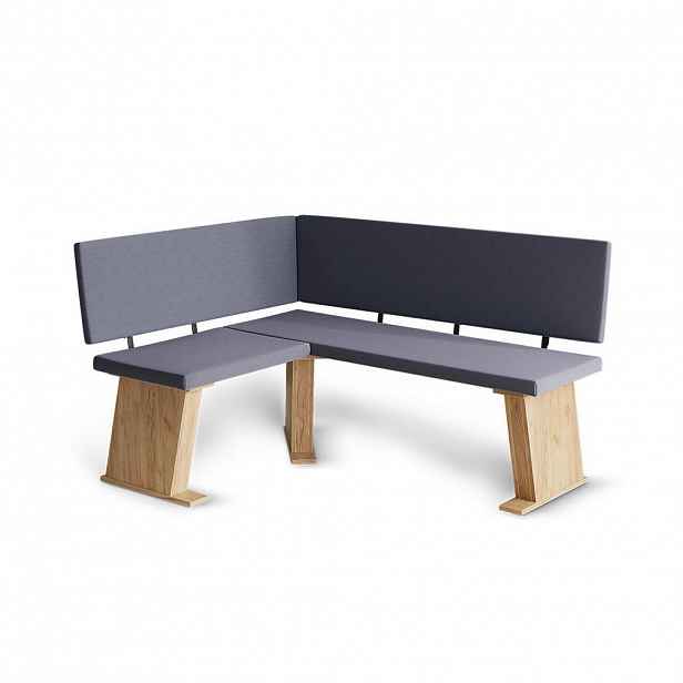 Vicco LAVICE DO JÍDELNY DO ROHU Rivon, Zlatý mocný dub/Antracit, 120 x 150 cm Pravý roh