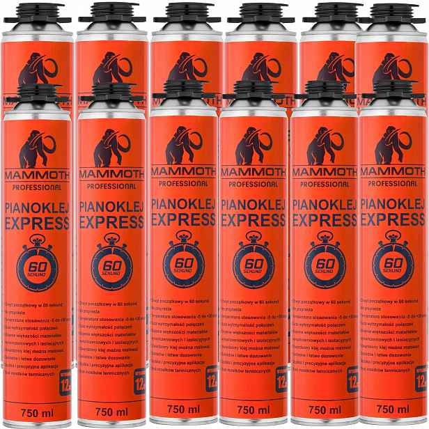 Pěnové lepidlo Expres 60 Sekund 750 ml Rychlé Silné Pěnové