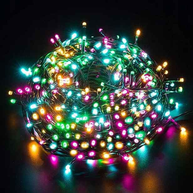 Vánoční osvětlení na stromeček Elegear 100 m 1000 Led Rgb vánoční ozdoby