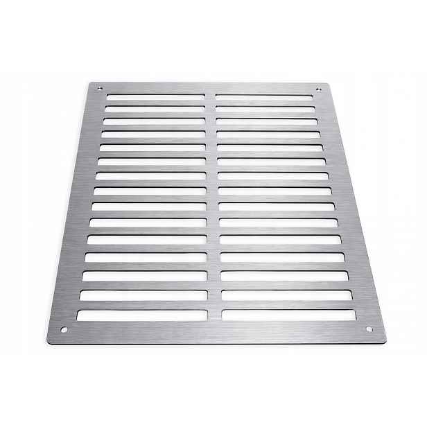 Ventilační Mřížka 25X35 CM Dibond Vnější Fasádní Stříbrná