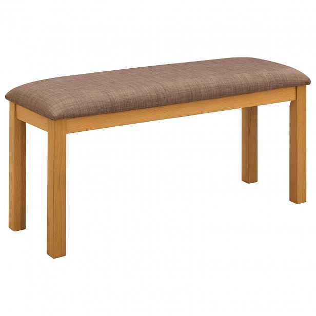 vidaXL Jídelní lavička 95 x 32 x 45 cm Masivní dubové dřevo Šedá