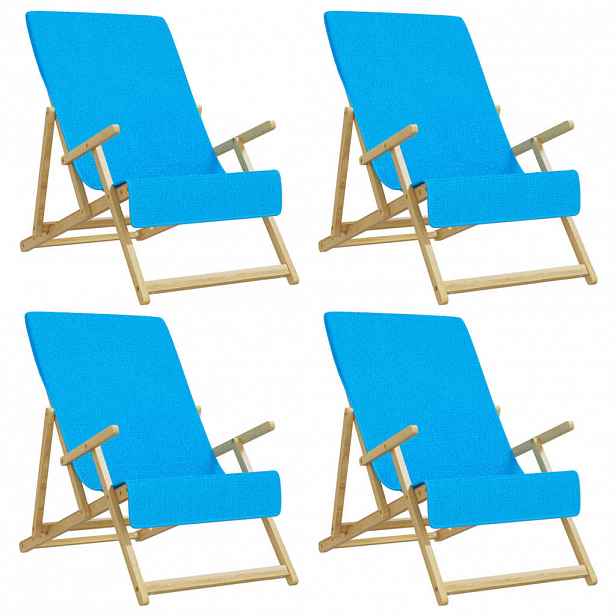 vidaXL Plážové osušky 4 ks tyrkysové 60 x 135 cm textil 400 GSM