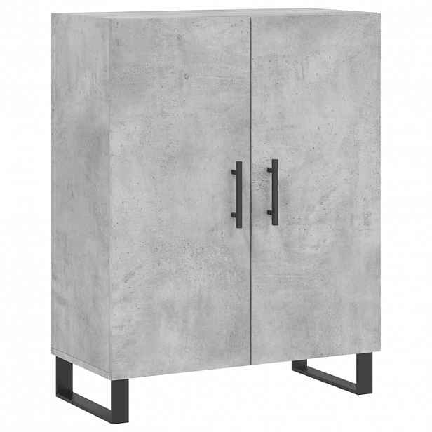 vidaXL Příborník betonově šedý 69,5 x 34 x 90 cm kompozitní dřevo