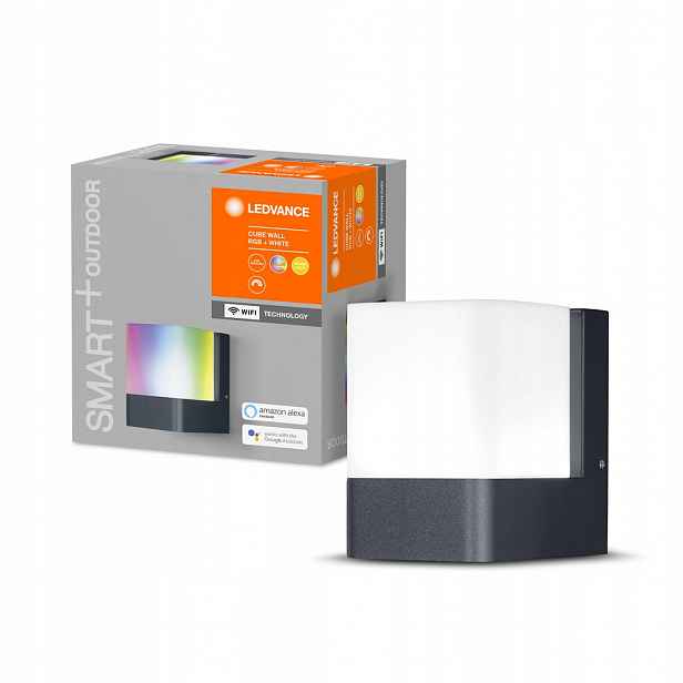 Led zahradní venkovní nástěnné svítidlo 10W 500lm Rgbw Smart+ WiFi