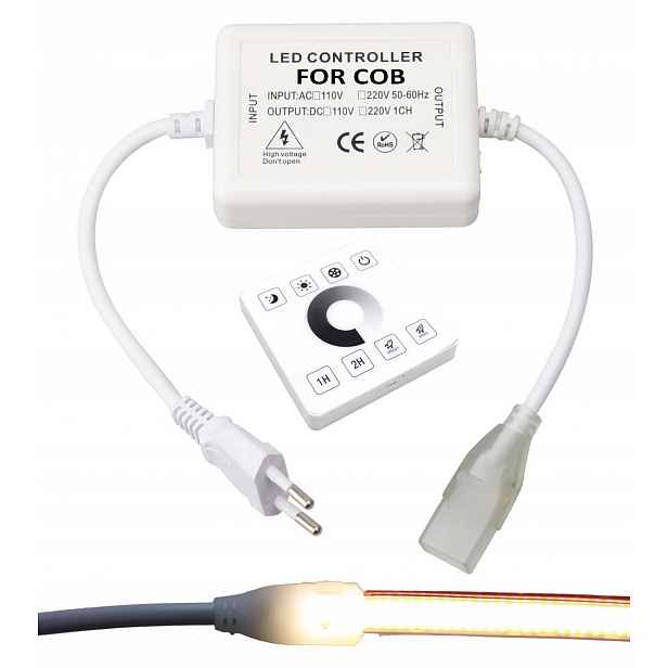 Napájecí Stabilizátor Pro Led Pásek Cob 230V Zástrčka Ovladač Dálkový Ovladač Rádiový
