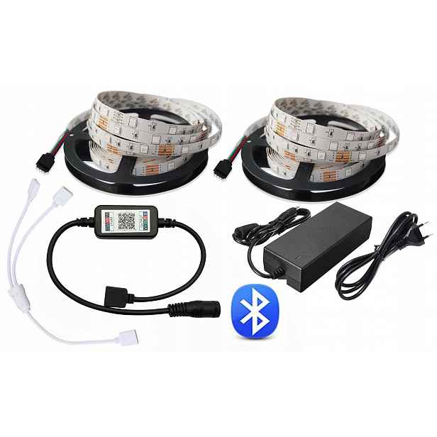 Set Pásek Rgb Led 10 m přes Bluetooth