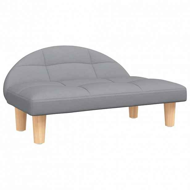 vidaXL Pelíšek pro psy světle šedý 70 x 52 x 30 cm textil