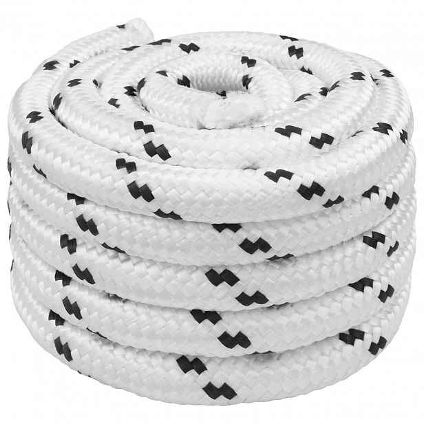 vidaXL Víceúčelové užitkové lano 25 mm 25 m Bílá Polyester