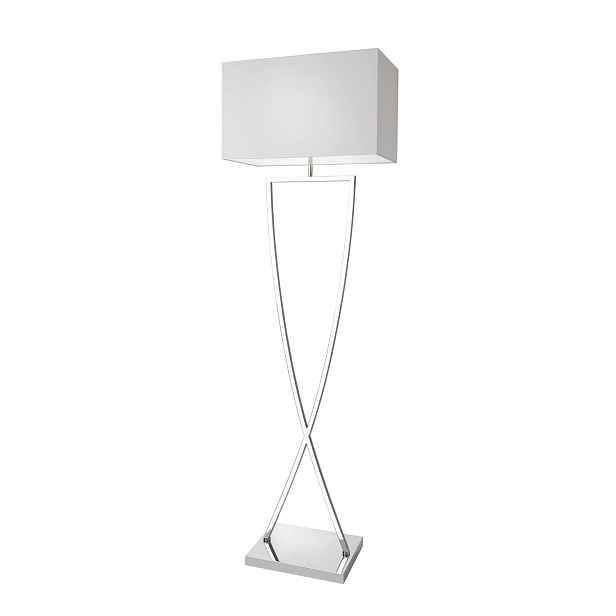 Villeroy & Boch Stojací lampa Toulouse, 158 cm, chrom / bílá 96312